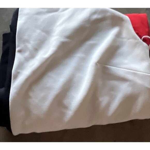 Vince Camuto women’s Size 10 Retro Pattern Red Black White Dress Zip Formal - Picture 15 of 15